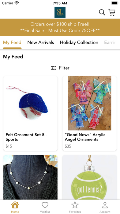 Side Lines Jewelry Screenshot