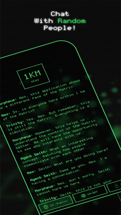 1 KM - AI Chatbot & Strangers