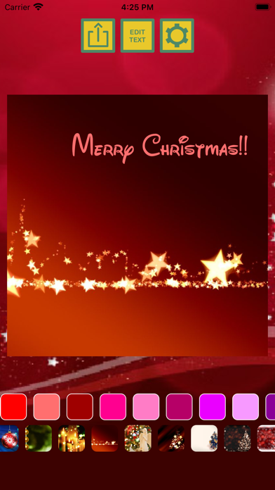 Christmas invitation cards Screenshot