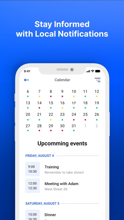 Calendar App screenshot-3
