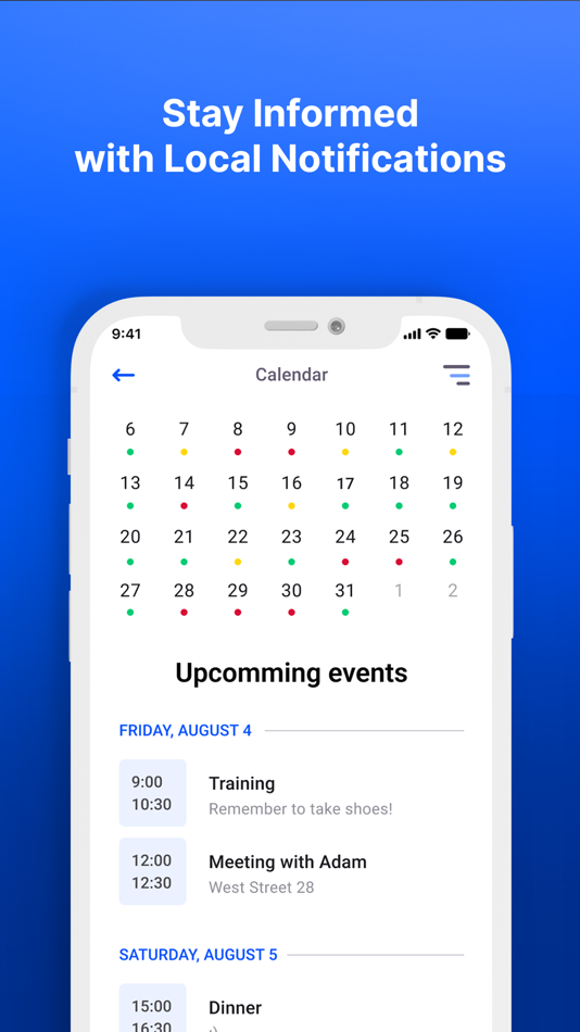 #4. Calendar App (iOS) 由: NextApps sp. z o.o.