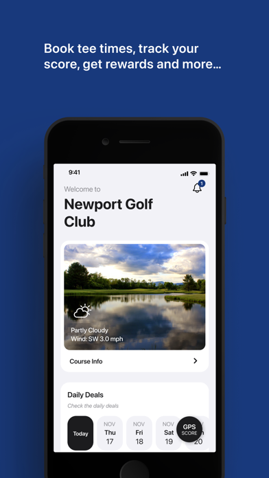 Newport Golf Course Tee Times Screenshot