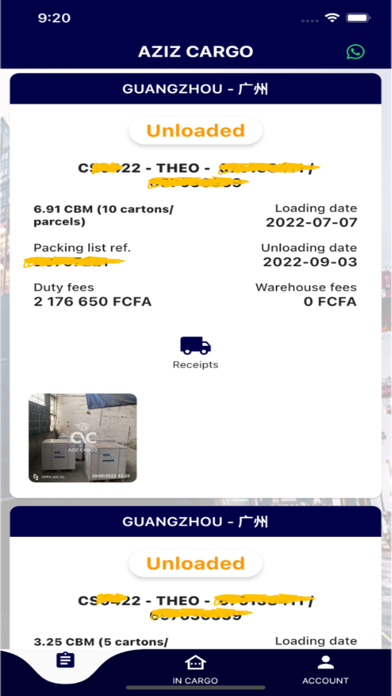 aziz cargo Screenshot 3 - AppWisp.com