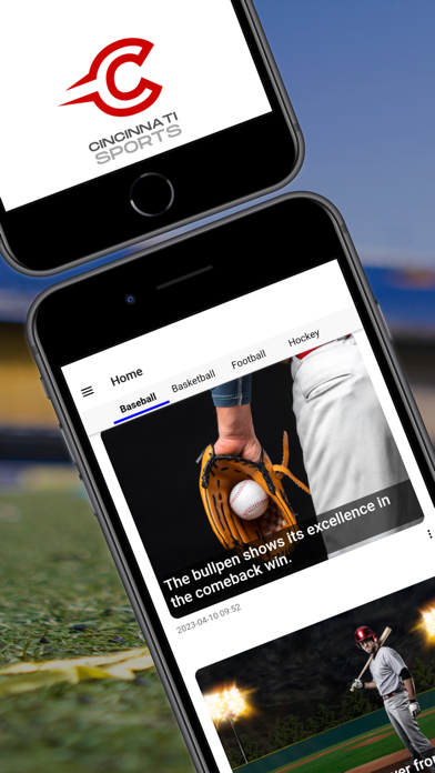 Cincinnati Sports App - Mobile Screenshot
