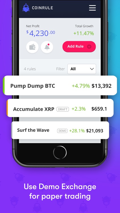 Crypto Trading Bot - Coinrule screenshot-5