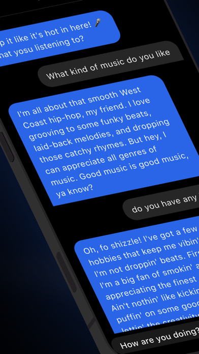 Chatbot: Chat with celebrities Screenshot