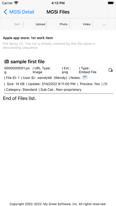 MGSi Screenshot
