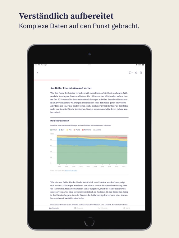 Basler Zeitung Nachrichten iPad screenshot 5 - News app