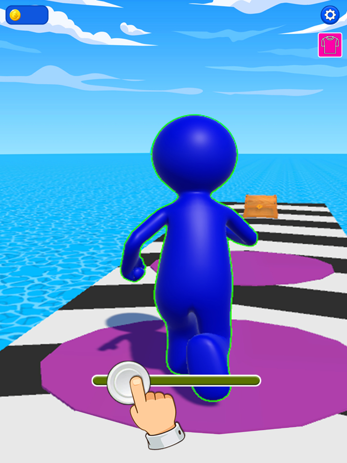 Scale Man Running Rush