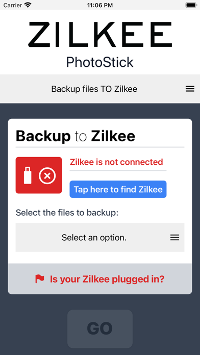 Zilkee PhotoStick Screenshot