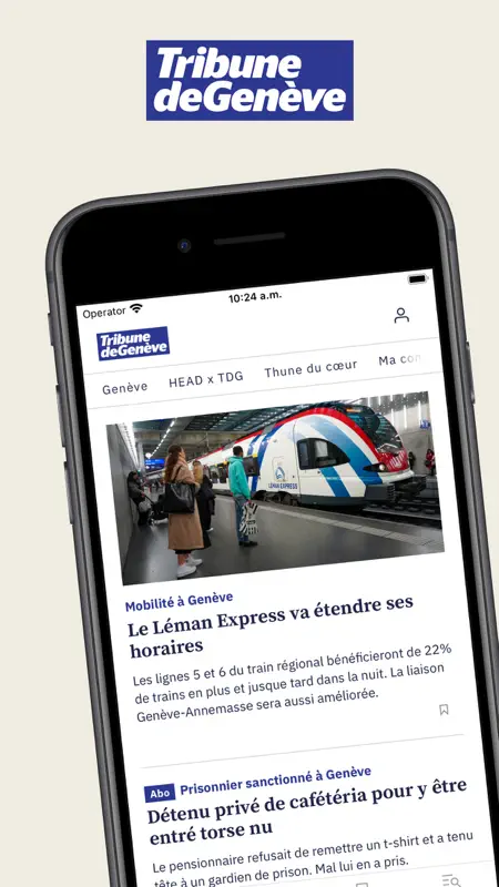 Tribune de Genève News screenshot 1 of 5