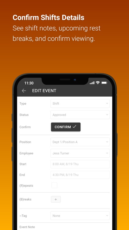 OrbitalShift Work Schedule App screenshot-3