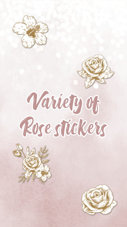 Variety of Rose Stickers - 1.2 - (iOS)