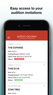 actors access iphone screenshot 4