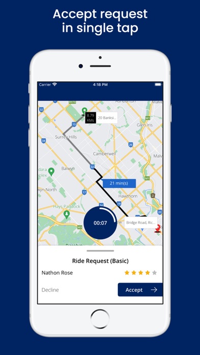 MELBOURNE CABS DRIVER Screenshot