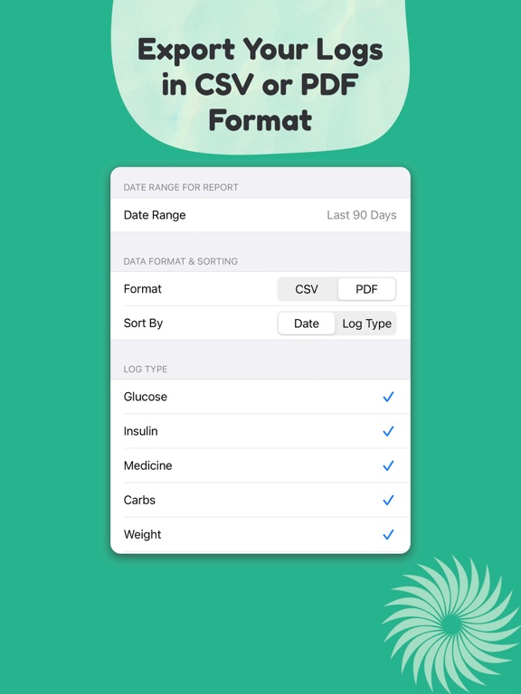 Glucose Tracker - Blood Sugar iPad screenshot 5 - Medical app