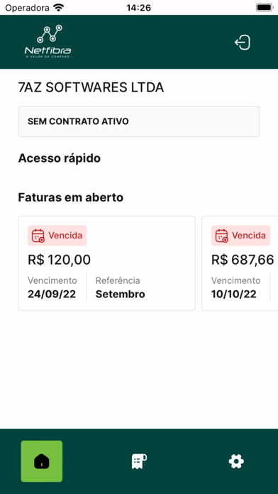 Portal Netfibra Screenshot