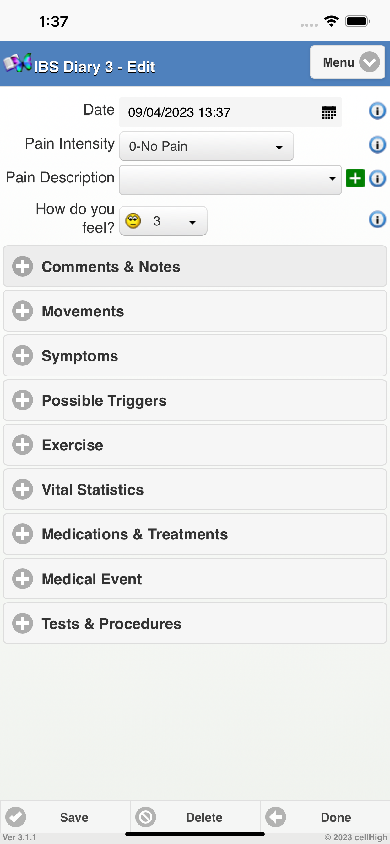 IBS Diary 3