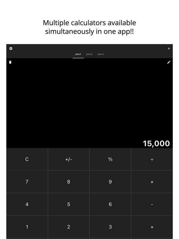 Multi-tab Calc - A simple app.