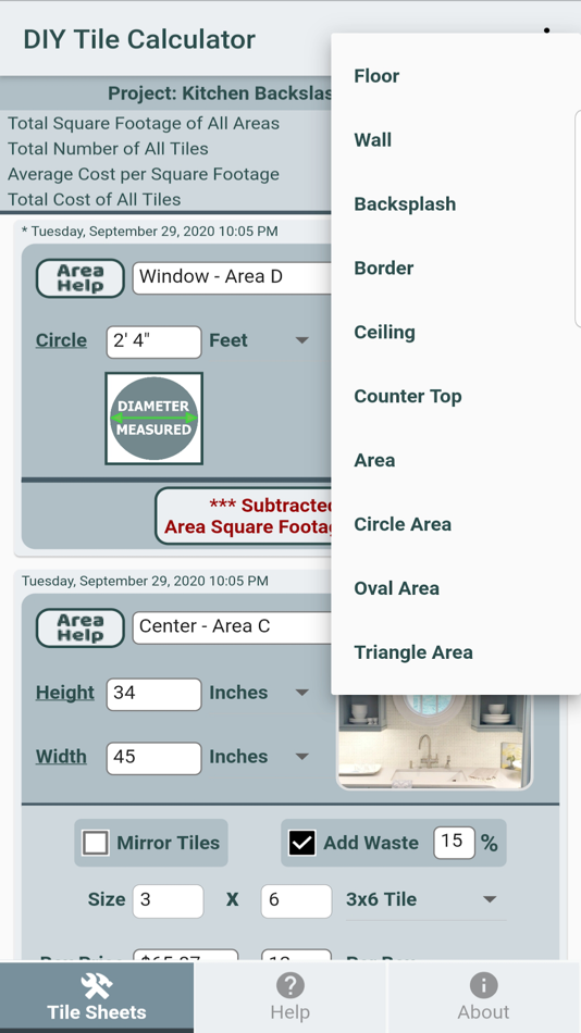 #2. DIY Tile Calculator Pro (iOS) Podle: Frederick Braden