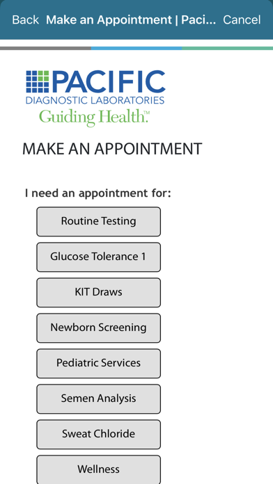 Cottage Health MyChart Screenshot