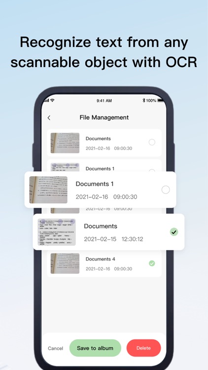 OCR-Image to Text& PDF Scanner