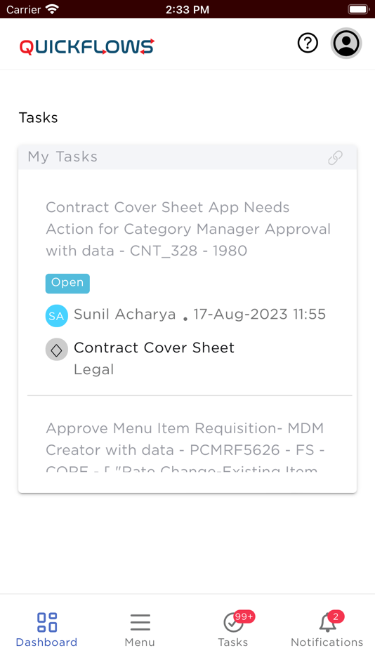 #1. Quickflows (iOS) 由: Compass India Support Services Pvt. Ltd