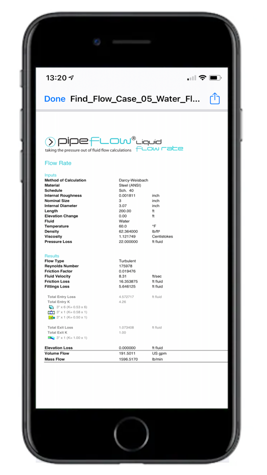 #9. Pipe Flow Liquid Flow Rate (iOS) 由: Pipe Flow Software