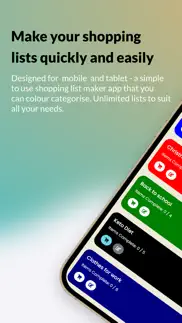 simple shopping list maker iphone screenshot 1