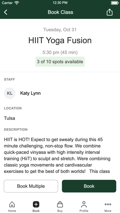 Balance Yoga Barre Screenshot