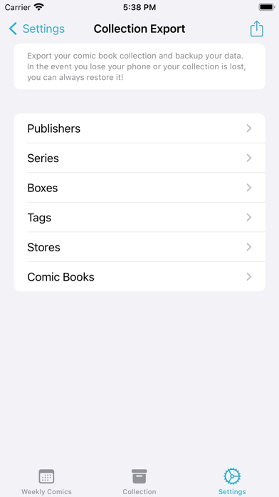 Collect Comics Screenshot
