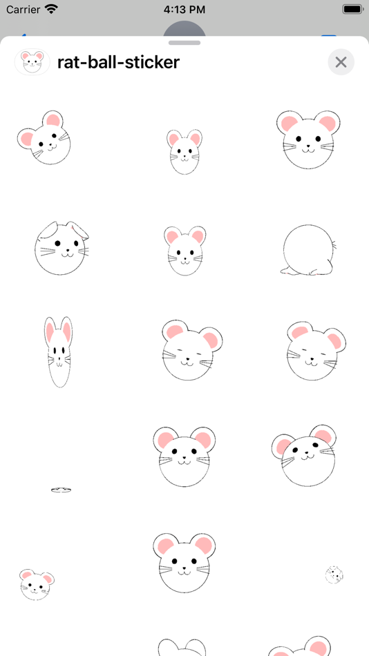 rat ball sticker - 2.0 - (iOS)