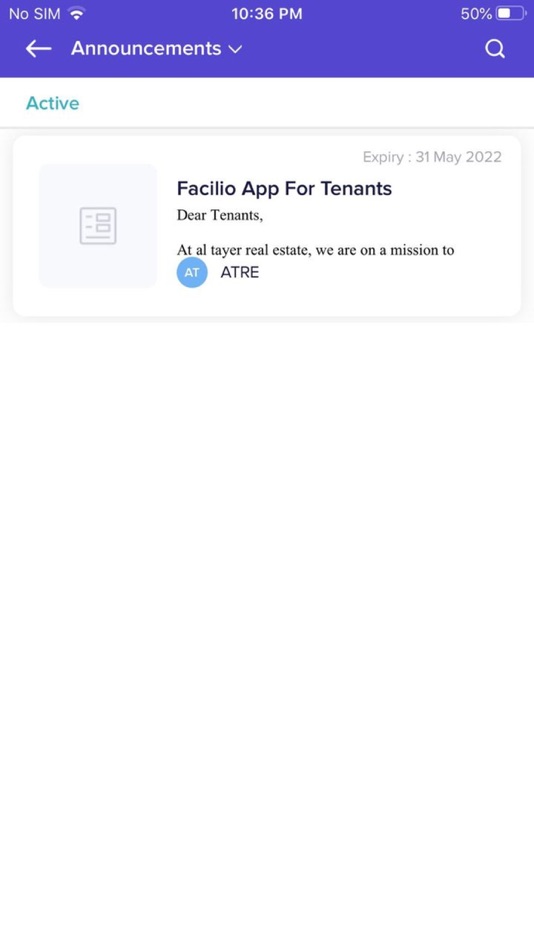 #3. Al Tayer Real Estate – Tenant (iOS) Podle: Facilio Inc.