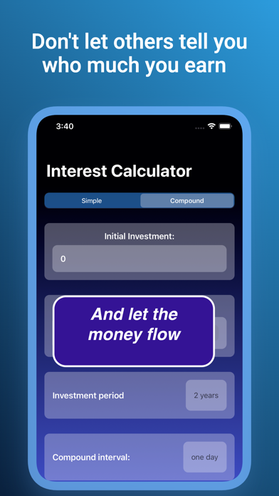 Interest Calculator $ Screenshot