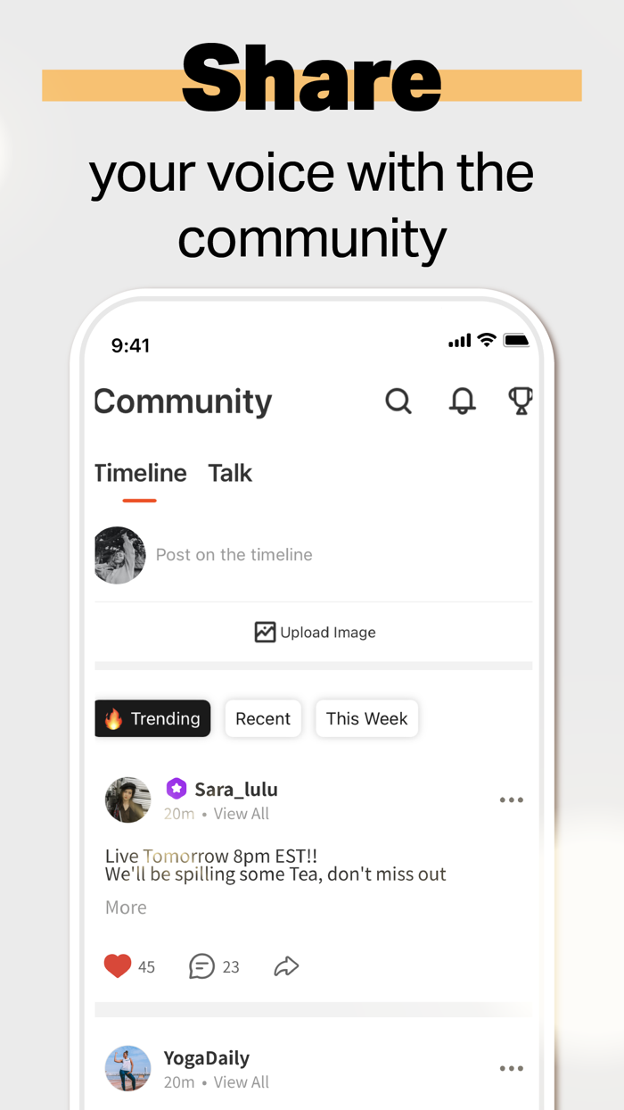 Spoon Live Stream Talk Chat