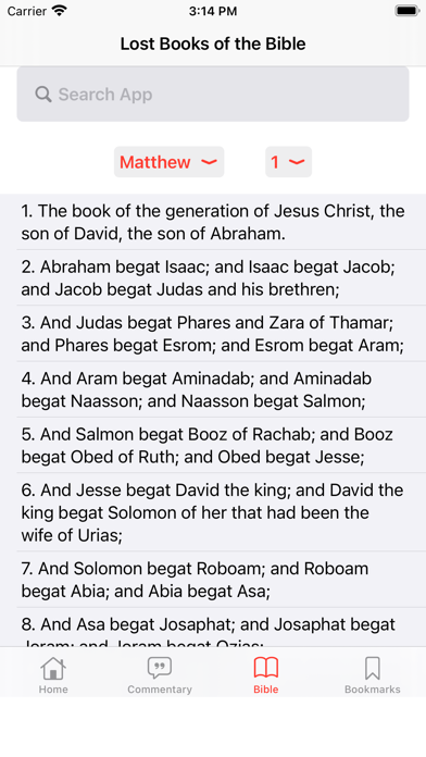 The Lost Books of the Bible Screenshot