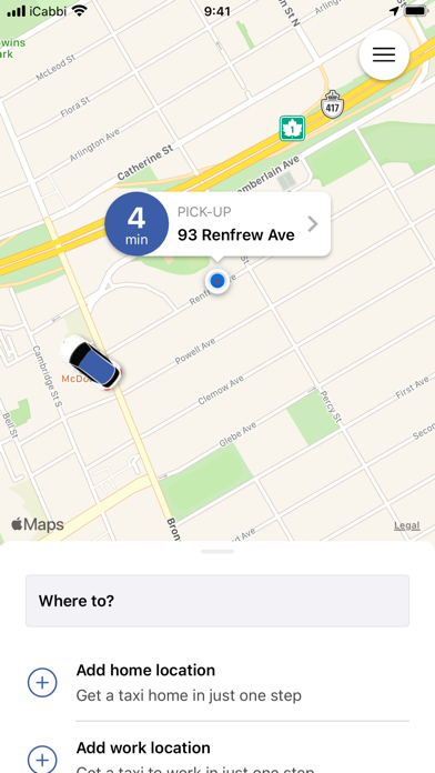Blueline Taxi - Ottawa Screenshot