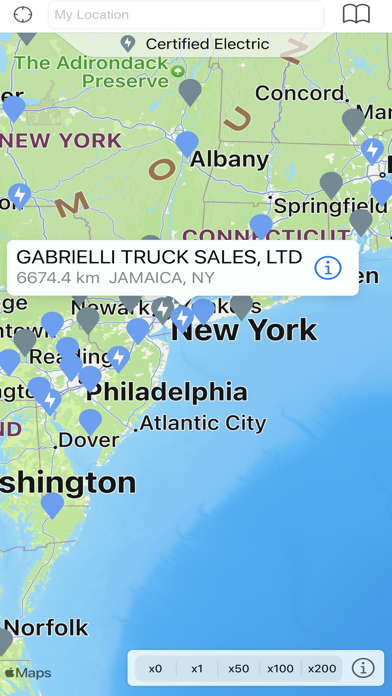 Volvo Trucks NA Dealer Locator Screenshot