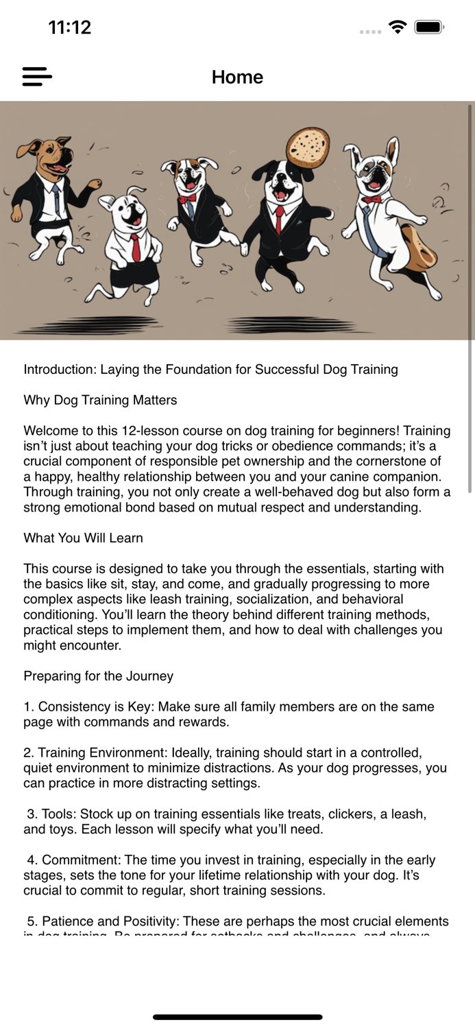 Dog Training Beginner Course