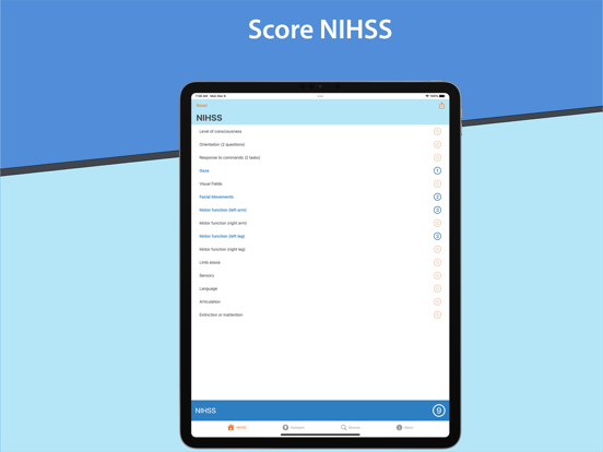 Screenshot #4 pour Score NIH et outils AVC
