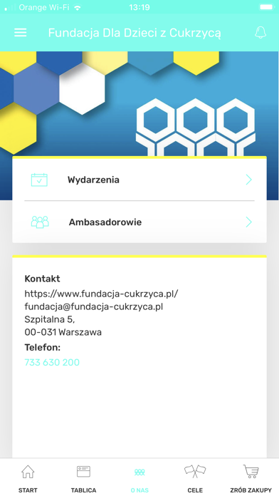 Fundacja dla Dzieci z Cukrzycą Screenshot