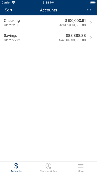 Pacific Valley Bank Screenshot
