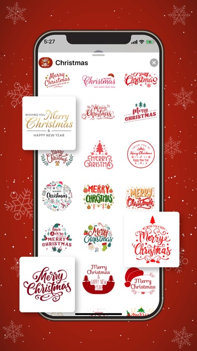 JoyStix: Cute Xmas Stickers! Screenshot