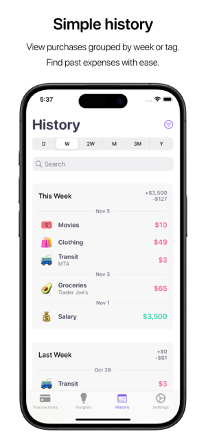 ‎Nudget: Spending Tracker Screenshot