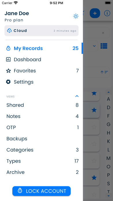 SplashID Pro 9 Screenshot