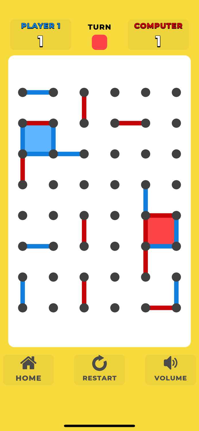 Dots and Boxes Dot Game