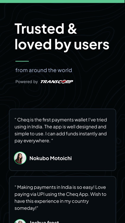 Cheq:UPI for Foreigners & NRIs screenshot-8