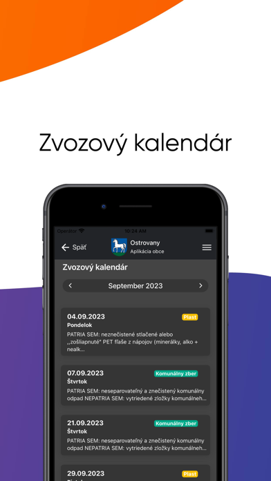 Obec Ostrovany Screenshot