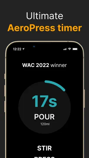 AeroPress Timer & Recipes screenshot 1