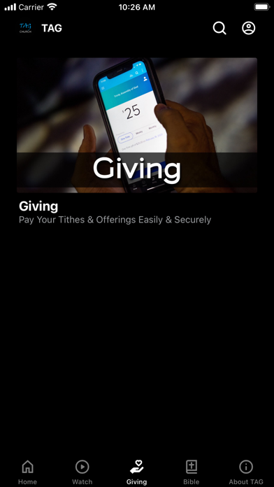 TAG Church Screenshot
